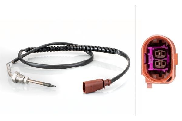 Egzoz Sıcaklık Sensörü  Volkswagen Amarok (2HA/2HB/S1B)(03.2010->2016)  HELLA 6PT 014 494-461