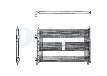 Klima Radyatörü  DELPHI TSP0225209  GE4T61480B GE9E61480A GE9E-61-480A GE9E61480B