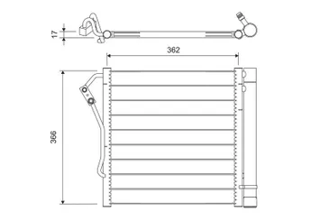 Klima Radyatörü  VALEO 817801  1632V003 0001632V003 1632V003000000 0001632V003000000 Q0001632V003000000