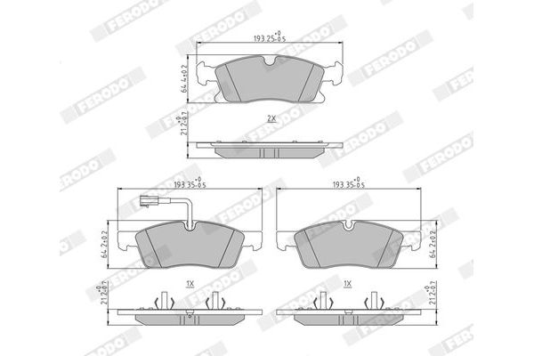 Fren Disk Balata Ön Maserati Levante (M161)(04.2016->)  VALEO 670981