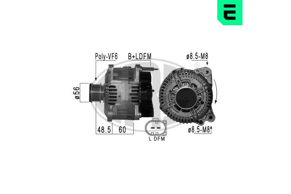 Alternatör  Volkswagen Passat CC (357)(05.2008->2011)  ERA 210898A
