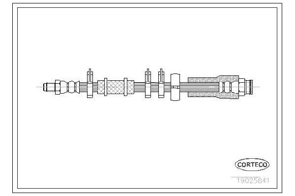 Fren Hortumu Ön Sağ veya Sol Citroen Jumper P.Van (Genis Hacim)(02.1998->)  PSA ORJINAL 480671