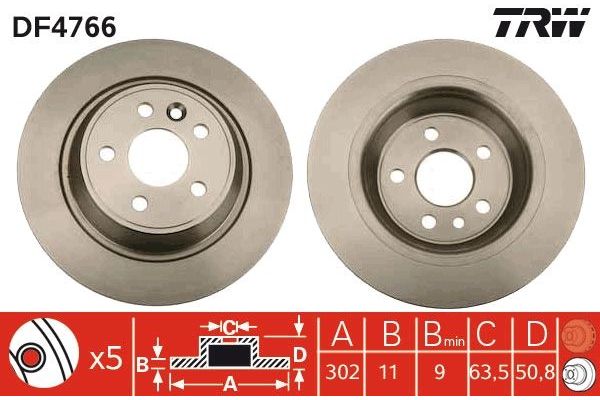 Fren Disk Ayna Arka Sağ ve Sol Ford Kuga (CBV)(2008->)  FORD ORJINAL MEGG9J2A315AA