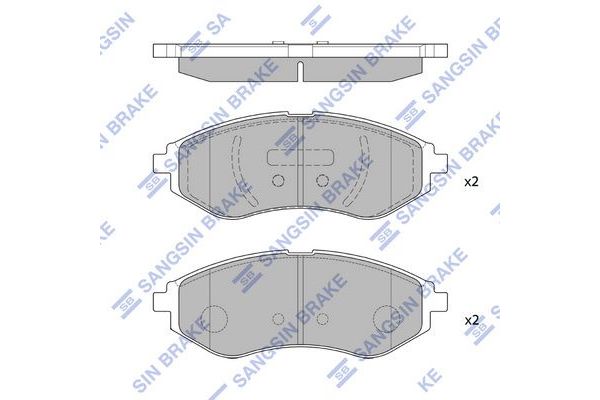 Fren Disk Balata Ön Daewoo Kalos (2002->)  SANGSIN SP1158