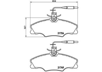 Fren Disk Balata Ön BREMBO P 61 056  425268 425131 E172041 E172521
