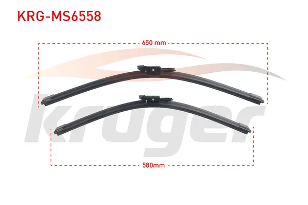 Silecek Süpürgesi Ön  650/580 mm - 26/23 inç Opel Movano Kamyonet (2004->)  KRUGER MS6558