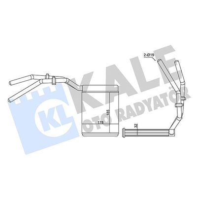 Kalorifer Radyatörü  Ford Kuga (CBV)(2008->)  ORİS KFR048042
