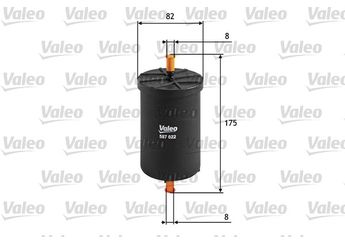 Yakıt Filtresi  VALEO 587022  1J0201511A 8E0201511H 8E0201511K 3D0201511 3D0201511A 3D0201511B