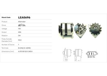 Alternatör  LUCAS ELEKTRIK LEA0696  836664037