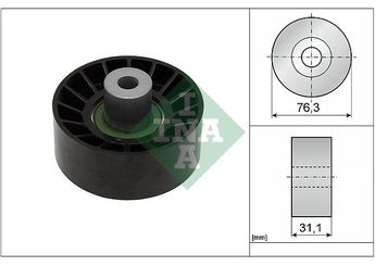 Vantilatör Kayış Gergi Rulmanı  INA 532 0776 10  6C1Q6C344AB 6C1Q 6C344 AB 1372770 6C1Q-6C344-AB