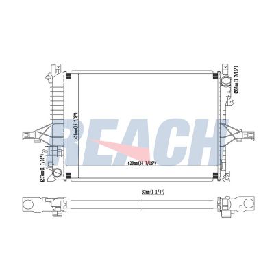 Su Radyatörü  Volvo XC70 (08.2000->)  VALEO 735490