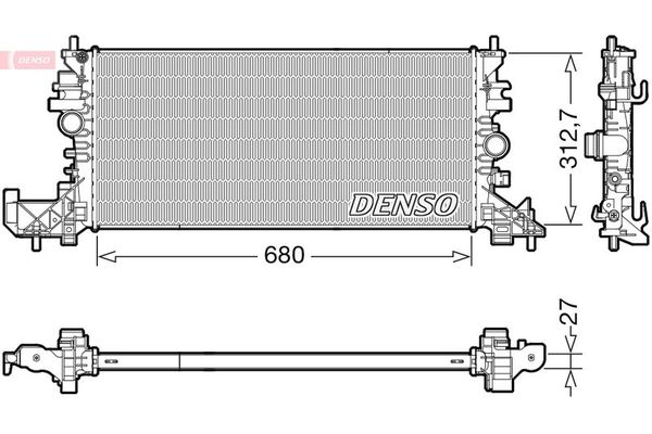 Su Radyatörü  DENSO DRM20118