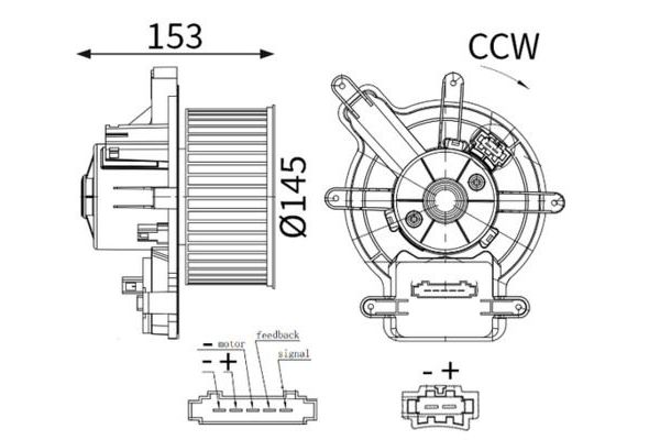 Kalorifer Motoru  MAHLE AB 137 000S