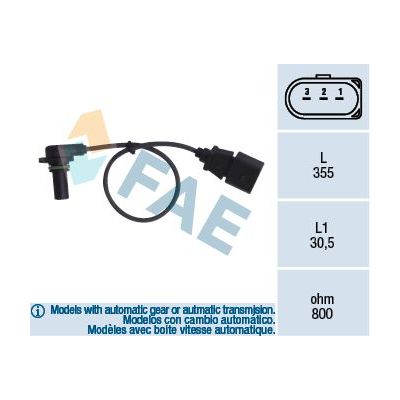 Eksantrik Devir Sensörü  Volkswagen Bora (1J2)(09.1998->2005)  FAE 79062