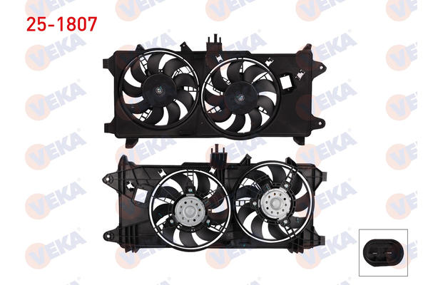 Radyatör Fan ve Motoru  VEKA 25-1807