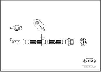 Fren Hortumu Ön Sağ CAVO C901 717A  9094702F64 9094702D50