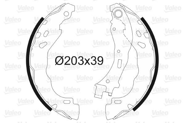 Fren Pabuçlu Balata Arka VALEO 564157