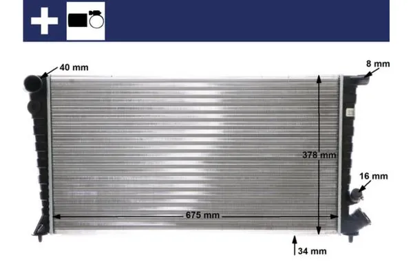 Su Radyatörü  Ford Explorer (UN46)(10.1992->)  MAHLE CR 750 000S