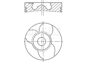 Piston (93.00MM-STD)  GOETZE 87-72166-STD  87-72166-STD