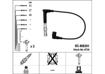 Buji Kablosu  WENDERPARTS MA0300890641  0300890641 ZEF641 NGK