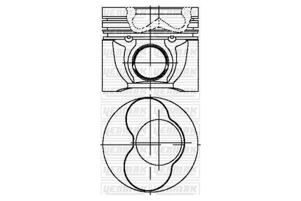 Piston (80.01MM-0.50)  YENMAK 31-04312-050