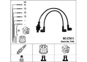 Buji Kablosu  NGK 7156  95636601 95 636 601 95636605 95 636 605