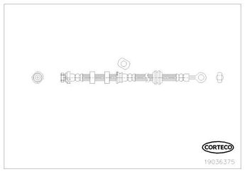 Fren Hortumu Ön Sol PSA ORJINAL 4806H8  4806H8