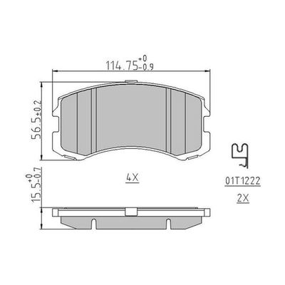Fren Disk Balata Ön FTE 9001248