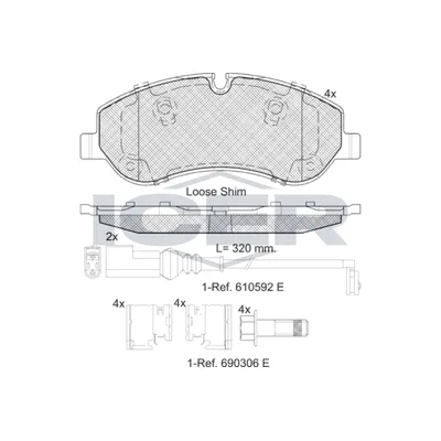 Fren Disk Balata Ön MGA 55587