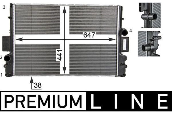 Su Radyatörü  Iveco Daily Kamyonet (2006->)  MAHLE CR 1551 000P