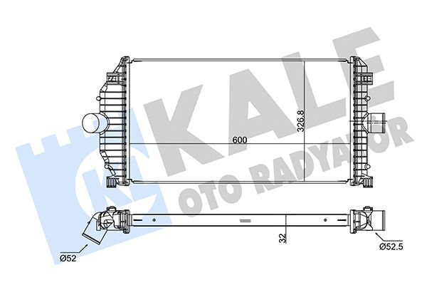 Turbo Radyatörü  Renault Laguna (B56)(04.1998->)  KALE 352280