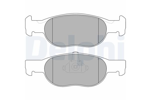 Fren Disk Balata Ön Fiat Punto (176) 3/5 Kapı (04.1997->)  DELPHI LP1474