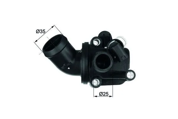 Termostat 87 °C  Mercedes A -Serisi (BM 169)(06.2004->)  MAHLE TH 3 87