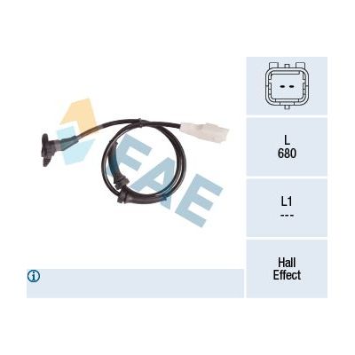 Abs Sensörü Ön Sağ veya Sol FAE 78181