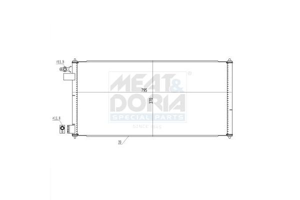 Klima Radyatörü  ORİS CFR628016