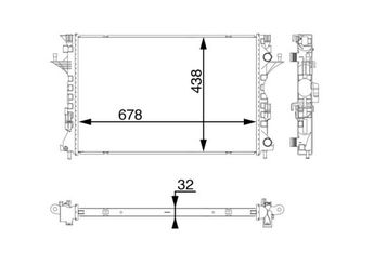 Su Radyatörü  MAHLE CR 1061 000S  17700 60A11 8200292771