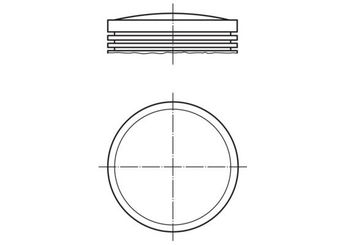 Piston (86.00MM-STD)   MAHLE 012 25 00  623070 0623070 9158608 09158608 623 070 9158599 915 859 9 9158600 915 860 0 9158601 915 860 1 9158602 915 860 2 9158603 915 860 3 915 860 8