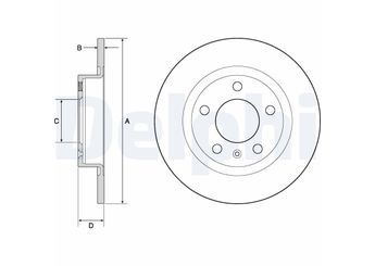Fren Disk Ayna Arka Sağ ve Sol DELPHI BG4675  93190227 569418