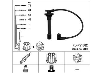 Buji Kablosu  NGK 5400  32700POD000 32700-POD-000 32700PTO000 32700-PTO-000 32700TPO000 32700-TPO-000 32701PTOG00 32701-PTO-G00
