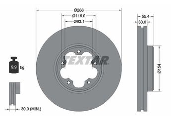 Fren Disk Ayna Ön Sağ ve Sol FORD ORJINAL BK211125HA  BK211125HA 2168838 2221678 BK211125GA