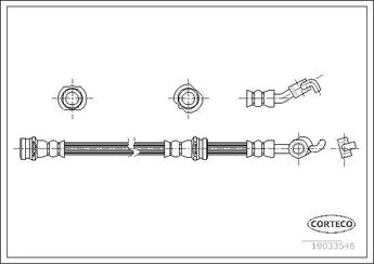Fren Hortumu Ön Sağ MAHER 04023  46210AX601