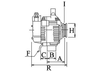 Alternatör  HC-CARGO F 032 112 958  1125620 1L8U10300AB 1L8U10300AC 1L8U10300BB 1L8UAC 1L8Z10346AB 1S4110300AA 1S41AA 98AB10300EB 98AZ10346EA 98AZ10346EARM 98AZ10346EN GL456 GL456RM GL462 GL462RM YF0918300 YF09-18-300 YF0918300A YF09-18-300A