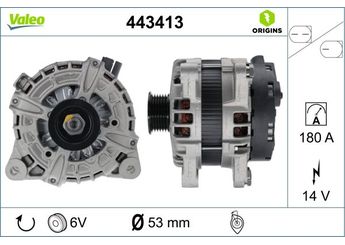 Alternatör  VALEO 443413  LR070718 LR079255 LR095232 T2H18582 GX7310300CD GX73-10300-CD GX7310300CE GX73-10300-CE T2H18582E T2H3783