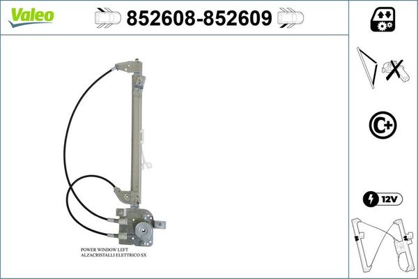 Cam Krikosu Arka Sol VALEO 852608