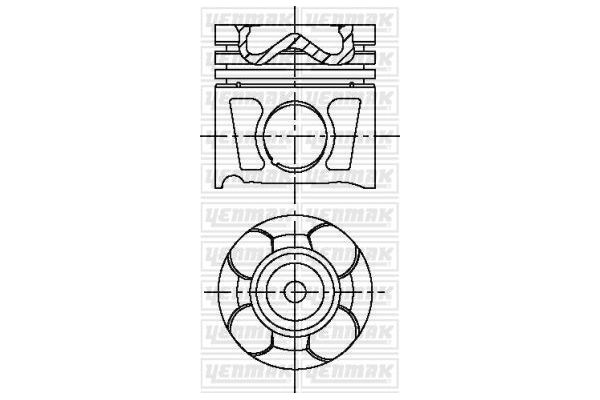 Piston (83.00MM-0.40)  YENMAK 31-04197-040