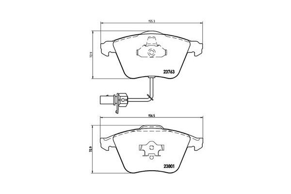 Fren Disk Balata Ön Audi A6 Allroad Quattro (4FH)(10.2008->)  MAGNETI MARELLI 363700485084