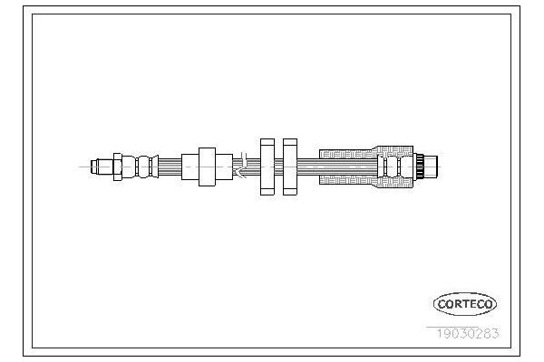 Fren Hortumu Arka Sağ veya Sol Peugeot 607 (S1)(11.1999->12.2004)  PSA ORJINAL 480695