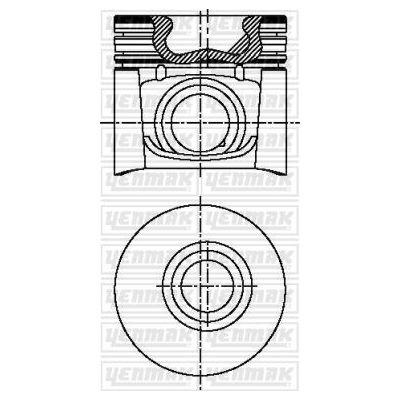 Piston (95.00MM-0.60)  YENMAK 31-03692-060