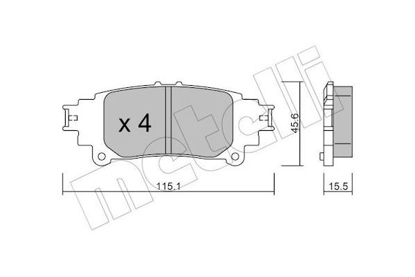 Fren Disk Balata Arka Lexus RC (2014->)  AYD 60624A