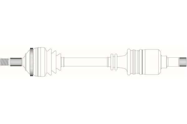 Aks Komple Ön Sol Peugeot 605 (08.1989->)  PSA ORJINAL 3272N5